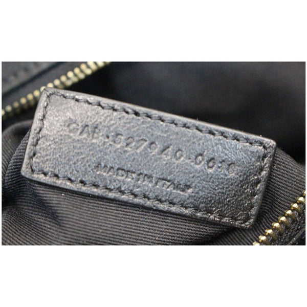 YVES SAINT LAURENT Jamie Giant Lambskin Leather Shoulder Bag Black