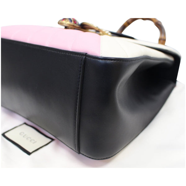 Gucci Queen Margaret Quilted Leather Bee Backpack black corner