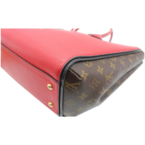 LOUIS VUITTON Kimono Monogram Calfskin Tote Bag Brown/Cerise