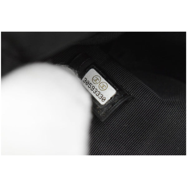 CHANEL French New Wave CC Caviar Quilted Pouch Black