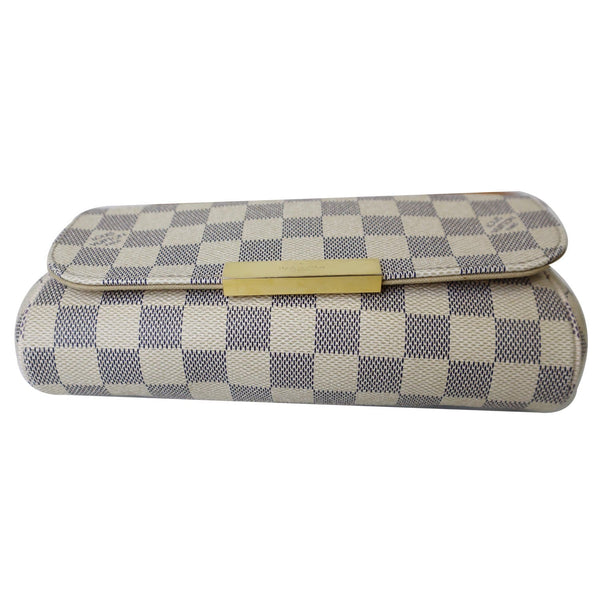 LOUIS VUITTON Favorite PM Damier Azur Crossbody Bag White