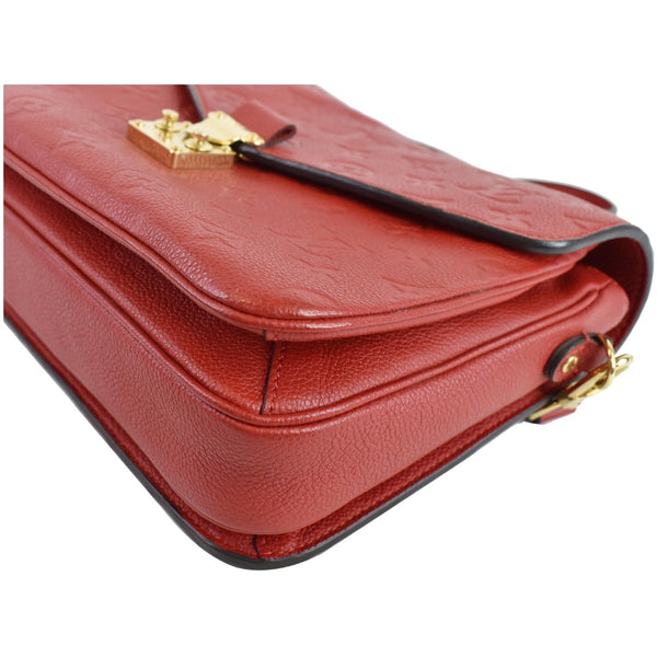 LOUIS VUITTON Metis Pochette Empreinte Leather Crossbody Bag Red