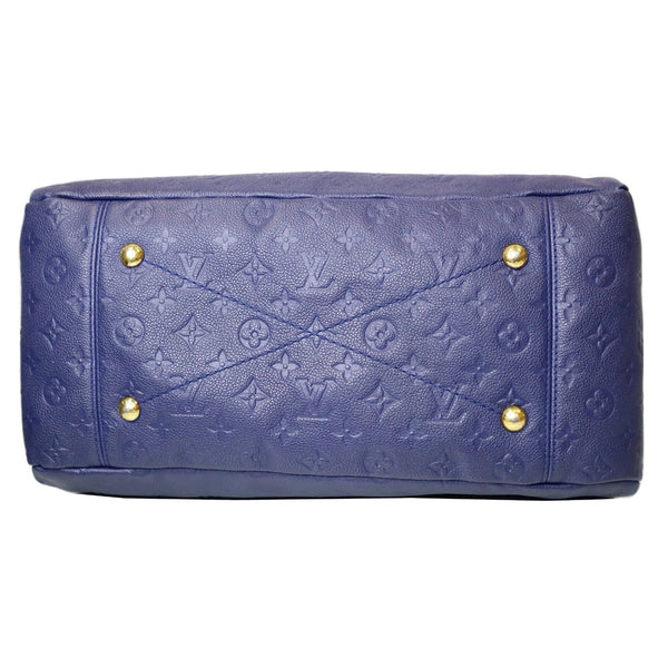 LOUIS VUITTON Artsy MM Empreinte Leather Shoulder Bag Blue