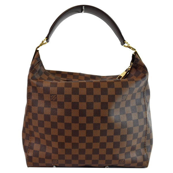 LOUIS VUITTON Portobello PM Damier Ebene Shoulder Bag Brown