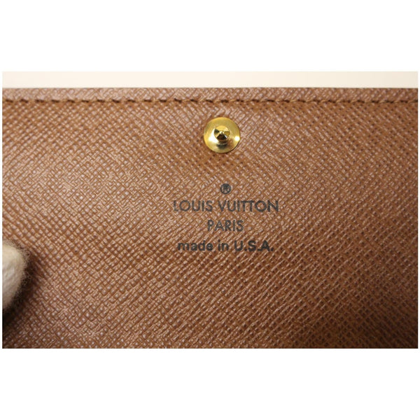 Louis Vuitton Sarah NM Monogram Canvas Wallet Engraved