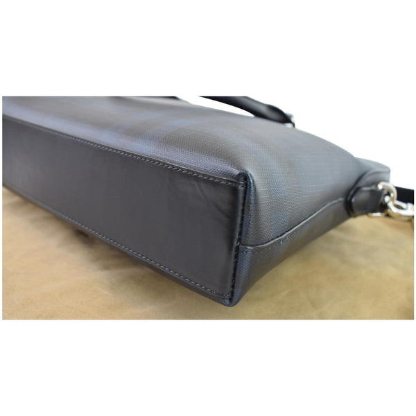 BURBERRY Hambleton London Check Briefcase Messenger Bag Blue