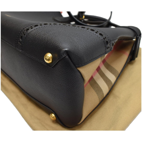 Burberry Large Banner House Check Leather Shoulder Bag for sale | DDH