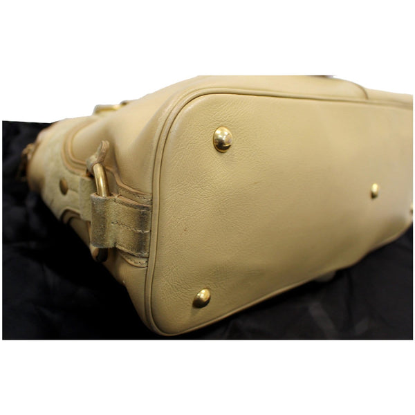 YVES SAINT LAURENT Muse Leather Dome Satchel Bag Tan - Final Sale