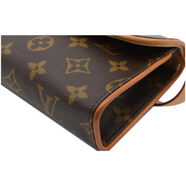 LOUIS VUITTON Pochette Florentine Monogram Canvas Waist Bag Brown
