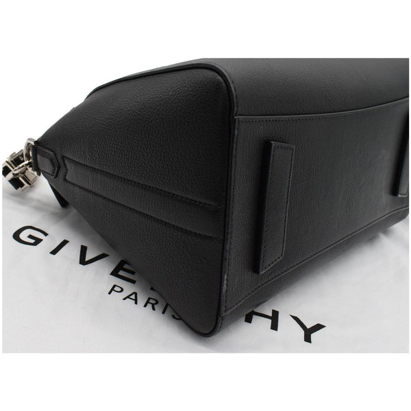 GIVENCHY Antigona Medium Goatskin Leather Shoulder Bag Black