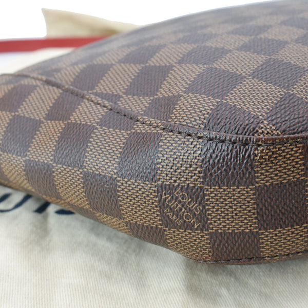 LOUIS VUITTON South Bank Besace Damier Ebene Crossbody Bag Brown