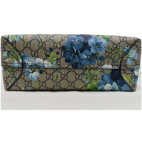 GUCCI Blooms Reversible GG Print Floral Supreme Tote Bag Blue 546323