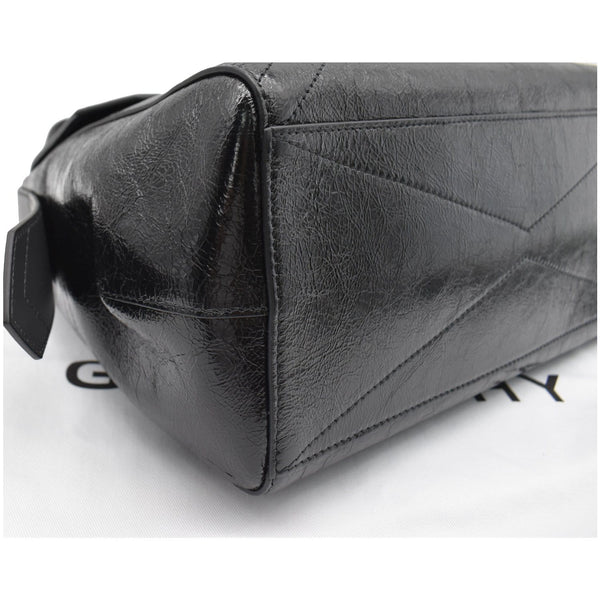 GIVENCHY Medium ID Leather Shoulder Bag Black