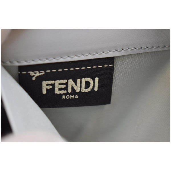 FENDI Monster Studs Leather Bugs Continental Wallet Grey