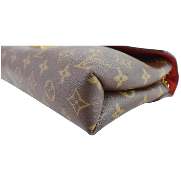 LOUIS VUITTON Pallas Chain Monogram Canvas Crossbody Bag Brown