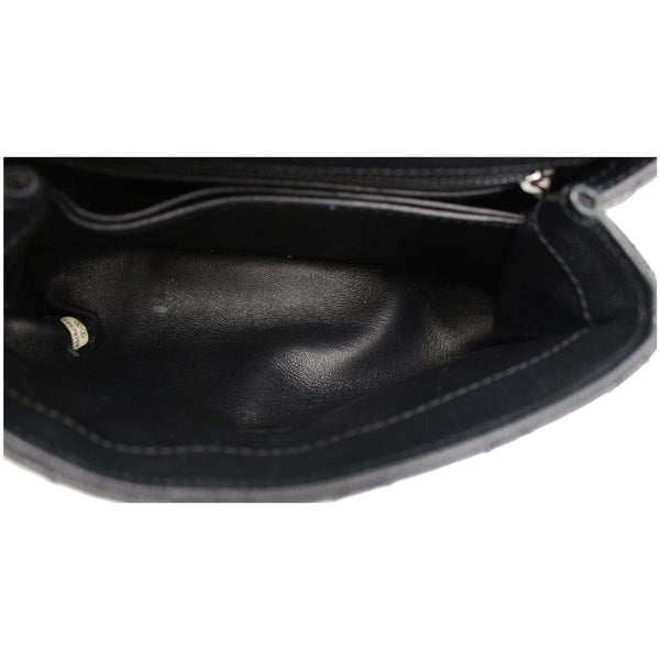 Chanel Coco Mini Top Lizard Handle Caviar Leather Bag