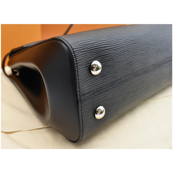 LOUIS VUITTON Cluny MM Epi Leather Shoulder Bag Black