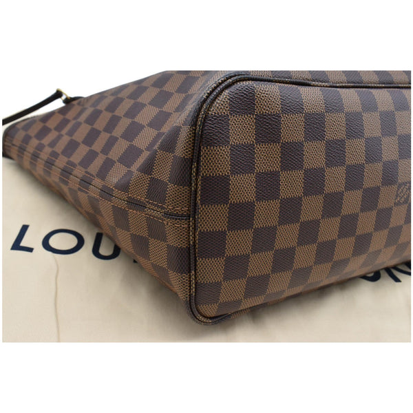 Louis Vuitton Neverfull MM Tote Bag Brown corner view