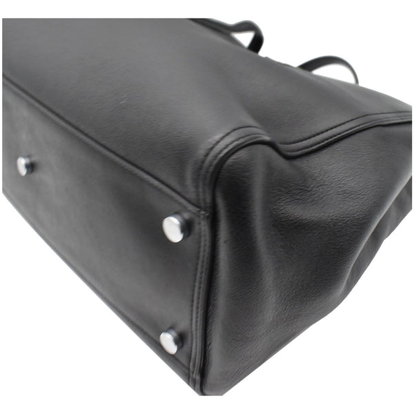 YVES SAINT LAURENT Amber Medium Leather Tote Bag Black