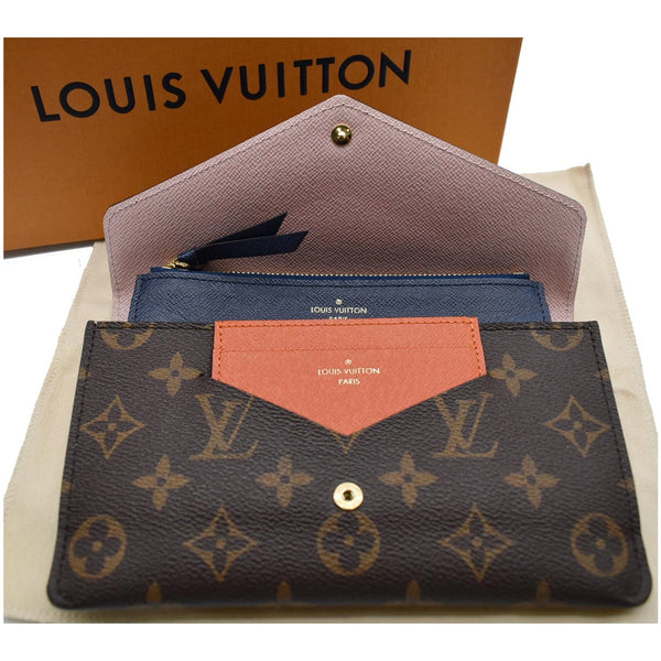 LOUIS VUITTON Jeanne Monogram Canvas Wallet Rose Ballerine