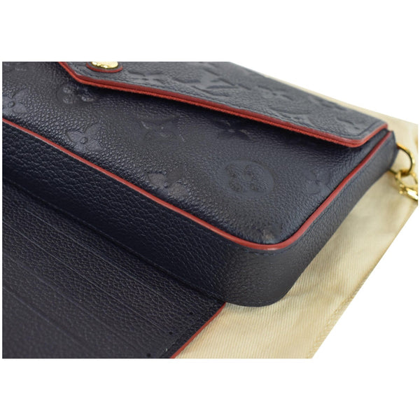 Louis Vuitton Pochette Felicie Monogram Empreinte Pouch - blue color