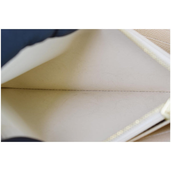 Louis Vuitton Damier Azur Sarah Wallet For Women White - white interior