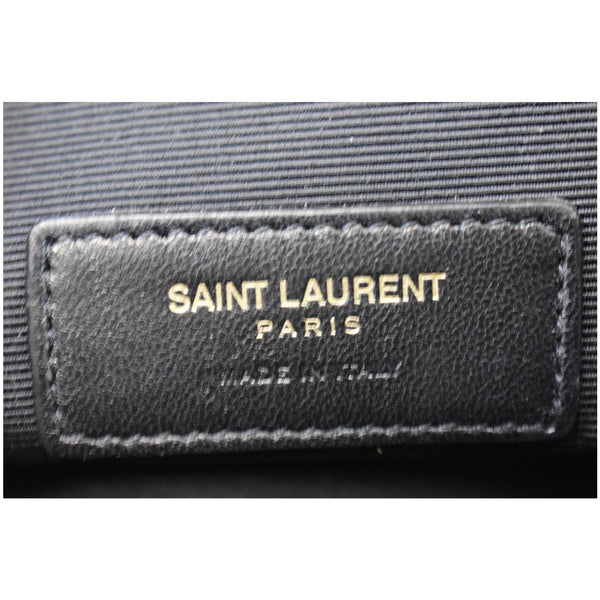 YVES SAINT LAURENT Teen Monogram Calfskin Leather Crossbody Bag Black