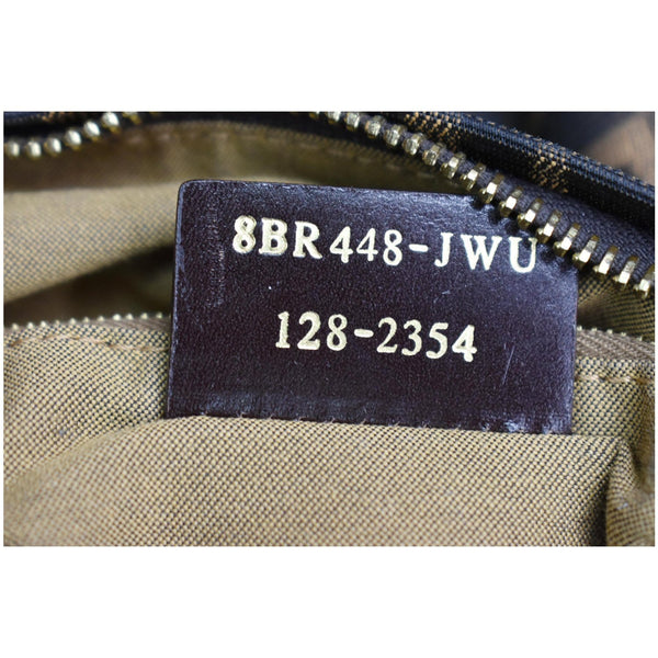 FENDI Chef Zucca Canvas Hobo Bag Brown