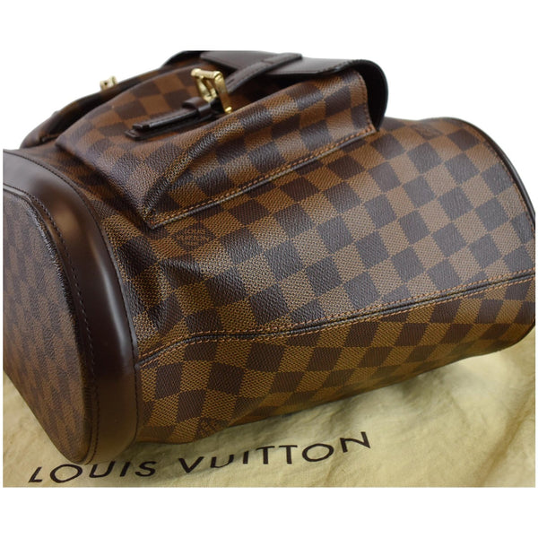 LOUIS VUITTON Manosque GM Damier Ebene Tote Bag Brown