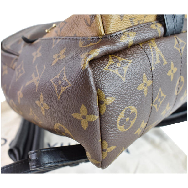 bottom edge Lv Palm Springs PM Monogram Canvas Backpack