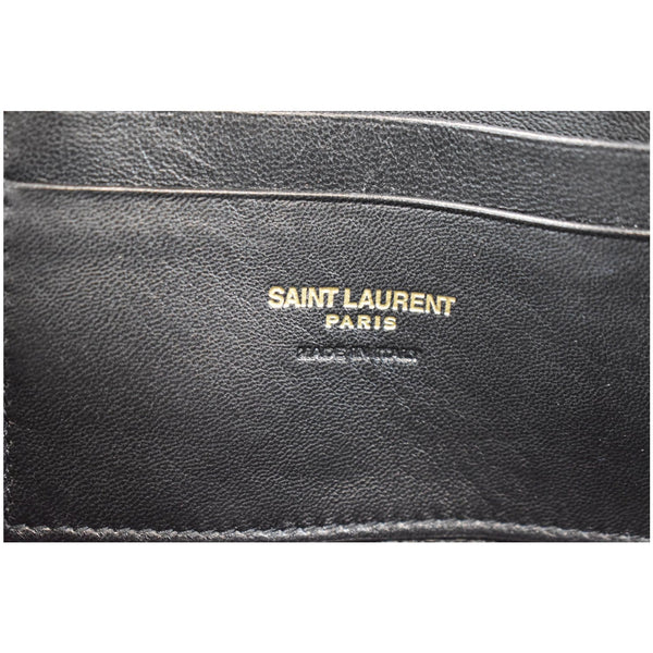 YVES SAINT LAURENT Mini Lou Grain De Poudre Camera Bag Black