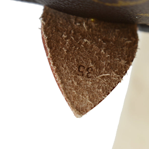 LOUIS VUITTON Speedy 35 Monogram Canvas Satchel Bag Brown