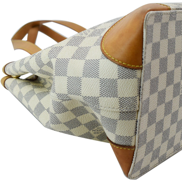 LOUIS VUITTON Hampstead MM Damier Azur Shoulder Bag White