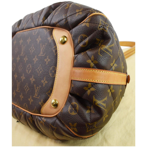LOUIS VUITTON Etoile Bowling Monogram Canvas Satchel Bag Brown