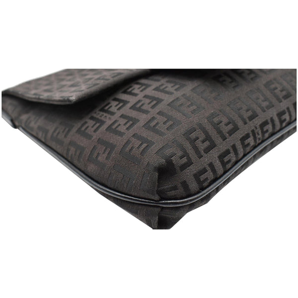 FENDI Vintage Zucca FF Canvas Crossbody Bag Brown