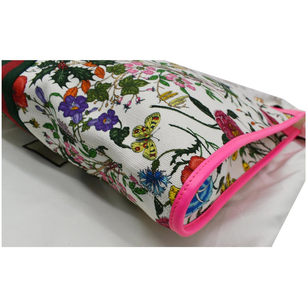 GUCCI Floral Rajah Large Canvas Leather Tote Bag Multicolor 537219