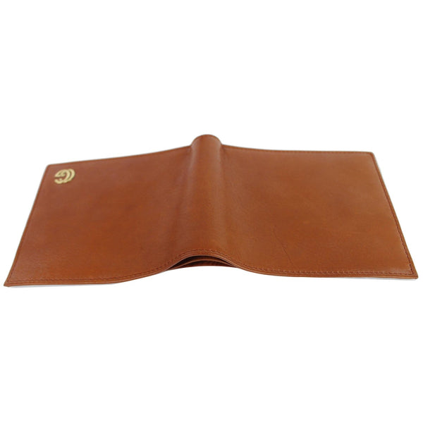 Gucci Bifold Men's Leather Canvas Wallet | Brown - laydown view