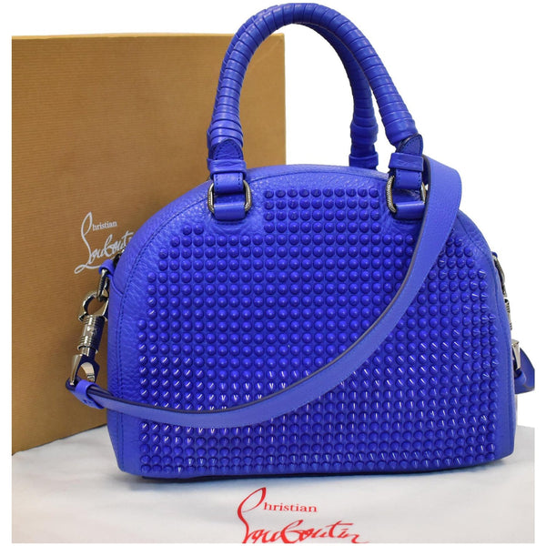 Christian Louboutin Panettone Spike Stud Shoulder Strip bag