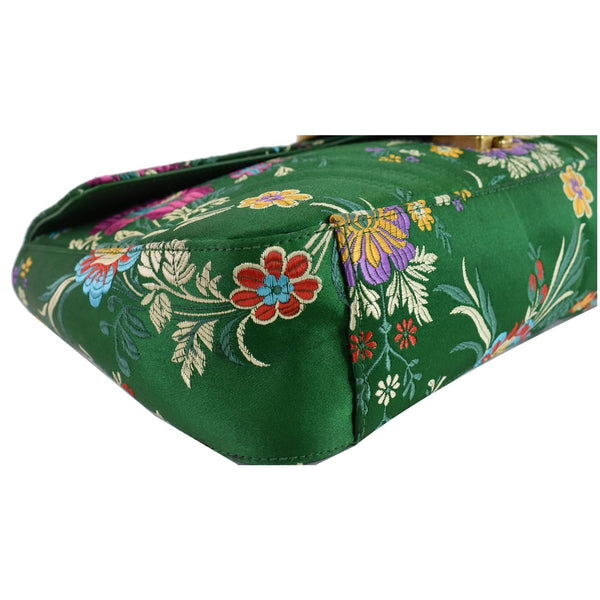 preowned Gucci GG Marmont Floral Medium Shoulder Bag