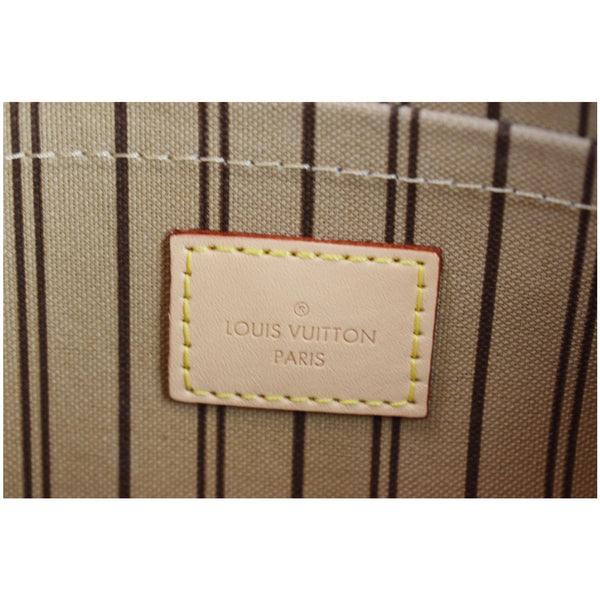 LOUIS VUITTON Pochette Wristlet Pouch Monogram Canvas Neverfull MM Brown