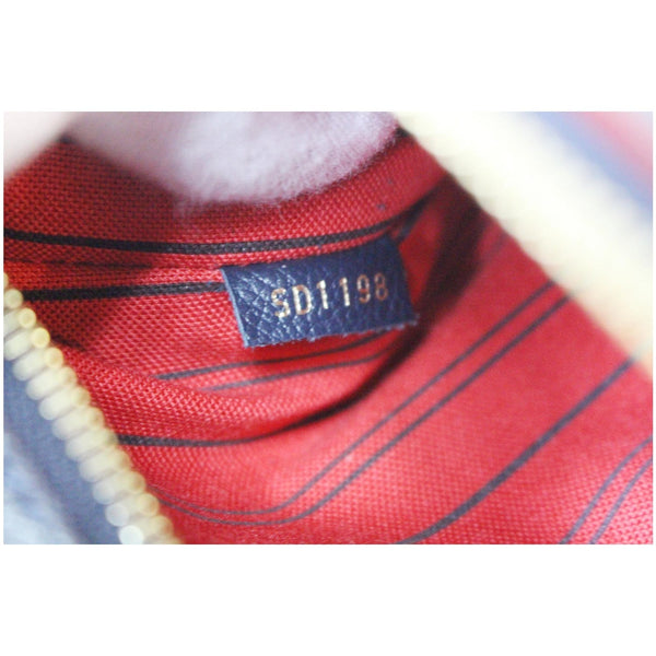 LOUIS VUITTON Metis Pochette Empreinte Leather Crossbody Bag Blue