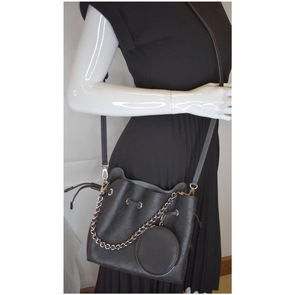 LOUIS VUITTON Bella Mahina Calf Leather Crossbody Bag Black - Final Sale