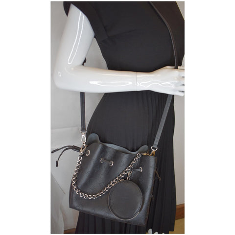 LOUIS VUITTON Bella Mahina Calf Leather Crossbody Bag Black - Final Sale