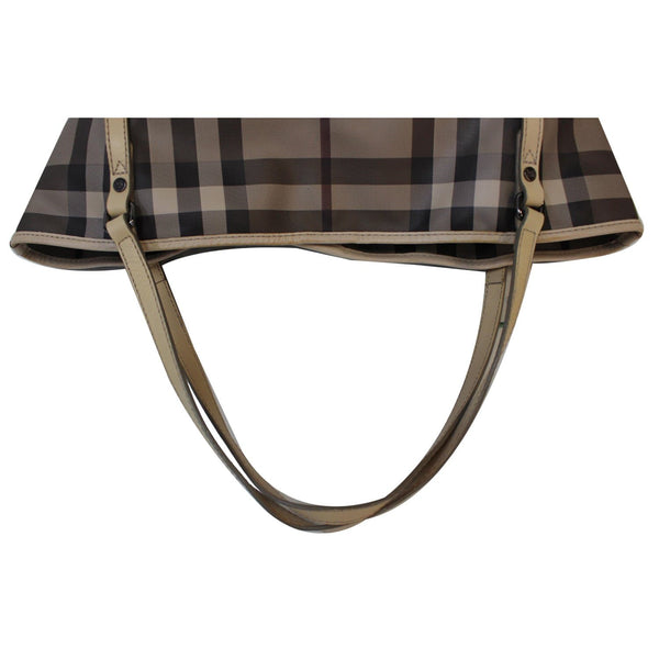 BURBERRY Canterbury Small Smoked Check Tote Bag Grey