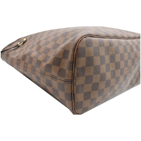 LOUIS VUITTON Neverfull MM Damier Ebene Tote Bag Brown