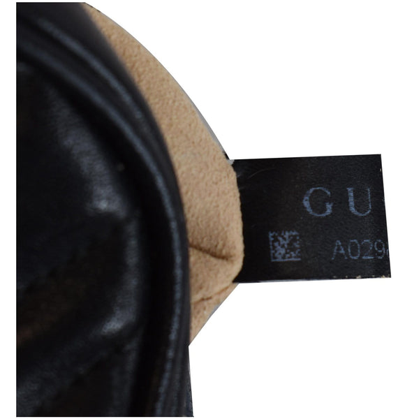 Gucci Marmont Matelasse Small Leather bag code tag