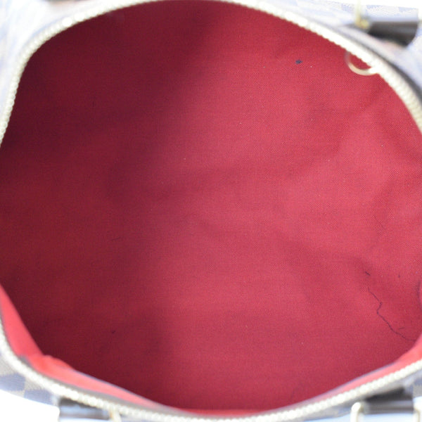 LOUIS VUITTON Speedy 30 Damier Ebene Satchel Bag Brown - New Year Deals