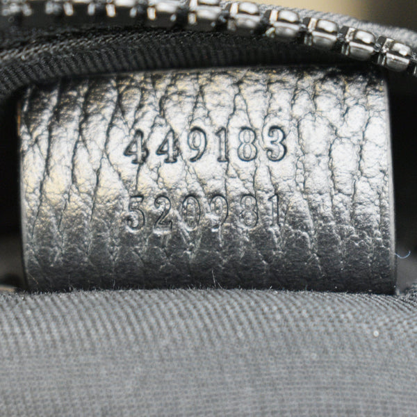 GUCCI Nylon GG Canvas Messenger Bag Black 449183