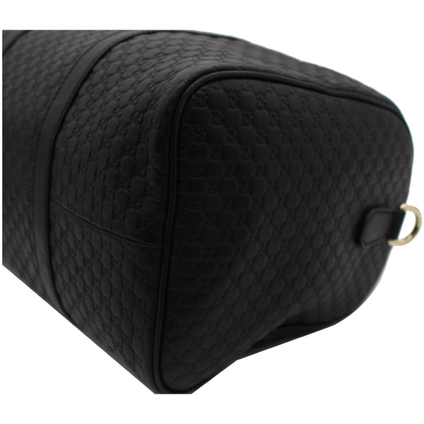 GUCCI Microguccissima Leather Boston Bag Black 449646