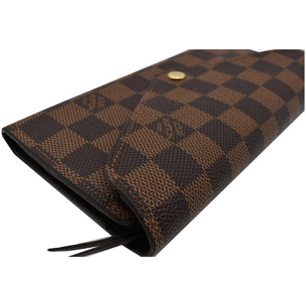 LOUIS VUITTON Josephine Damier Ebene Wallet Brown
